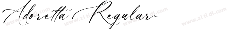 Adoretta Regular字体转换 Adoretta Regular字体转换